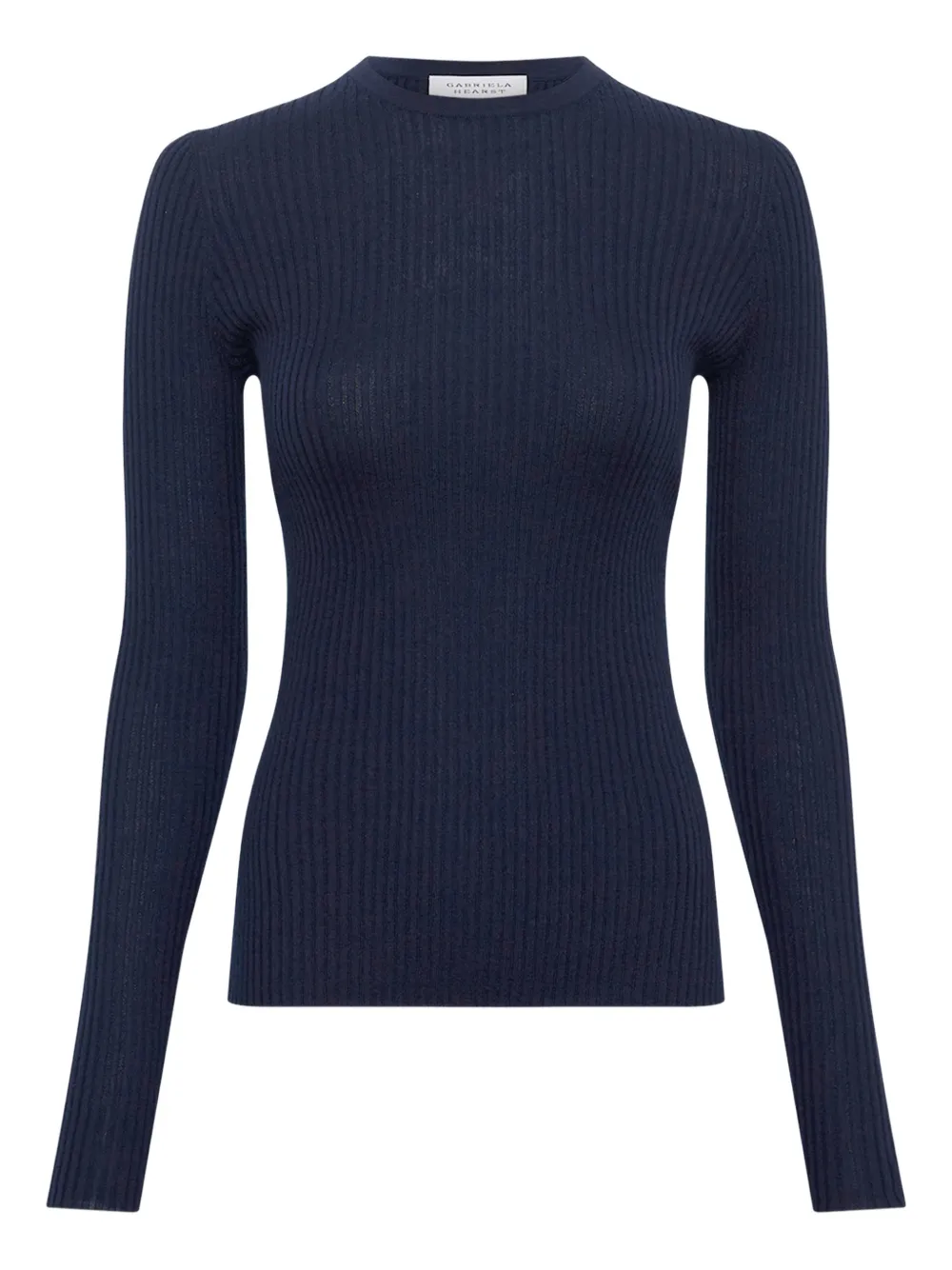 Gabriela Hearst Browning ribbed-knit T-shirt - Blu