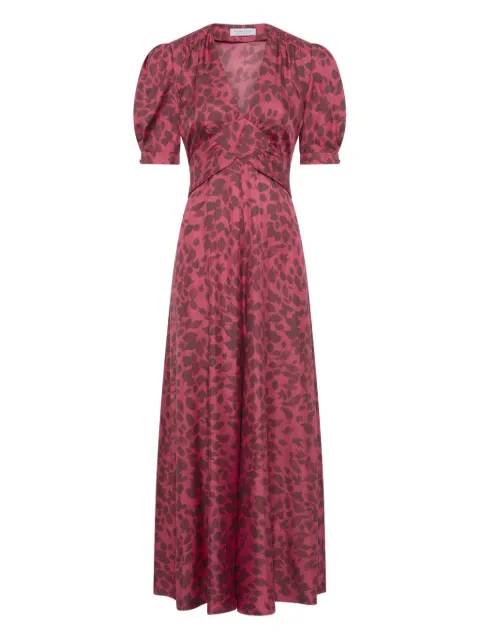 Gabriela Hearst Larkin puffed-sleeves floral midi dress