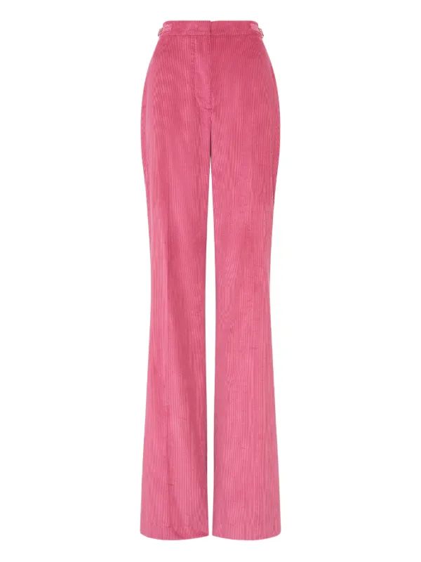 Gabriela Hearst Vesta Corduroy Trousers in Pink