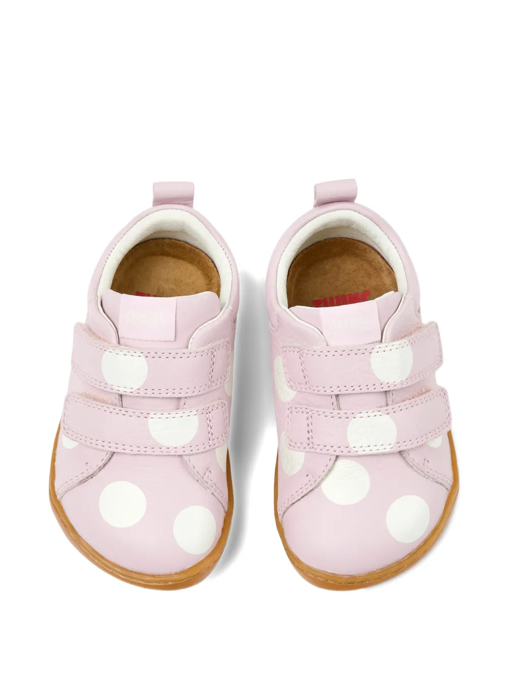 Camper Kids Twins touch strap sneakers Roze