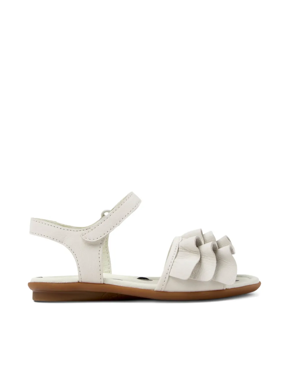 Camper Kids Right sandalen met ruches Wit