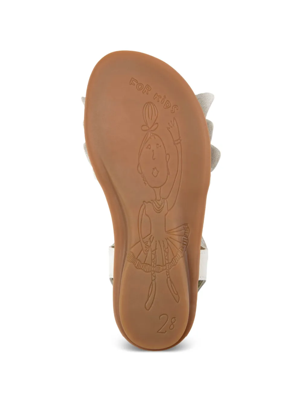 Camper Kids Right sandalen met ruches Wit