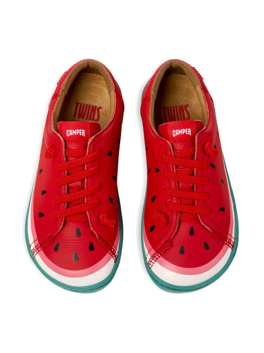 Camper Kids Peu Cami sneakers met watermeloenprint Rood