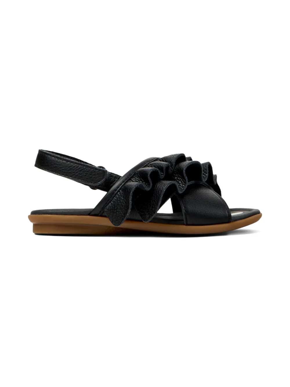 Camper Kids Twins sandalen met ruches Zwart