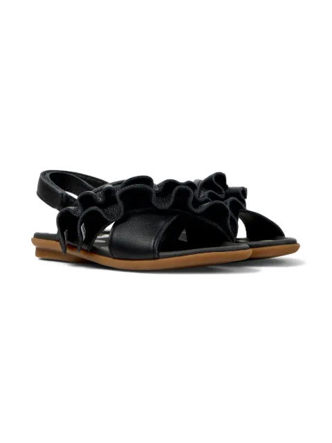Camper Kids Twins ruffled sandals