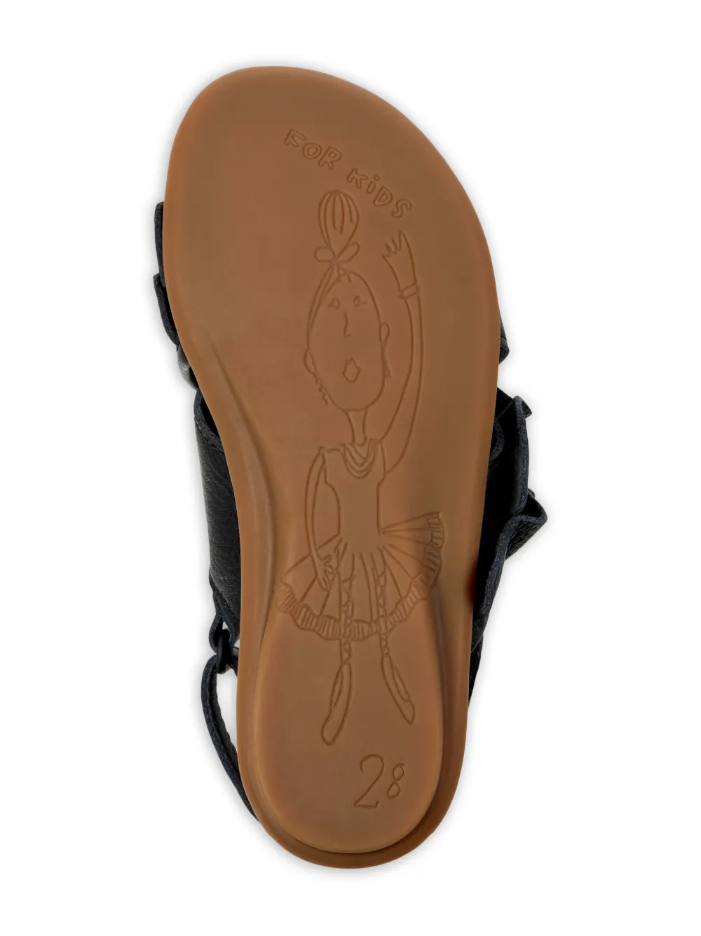 Camper Kids Twins sandalen met ruches Zwart