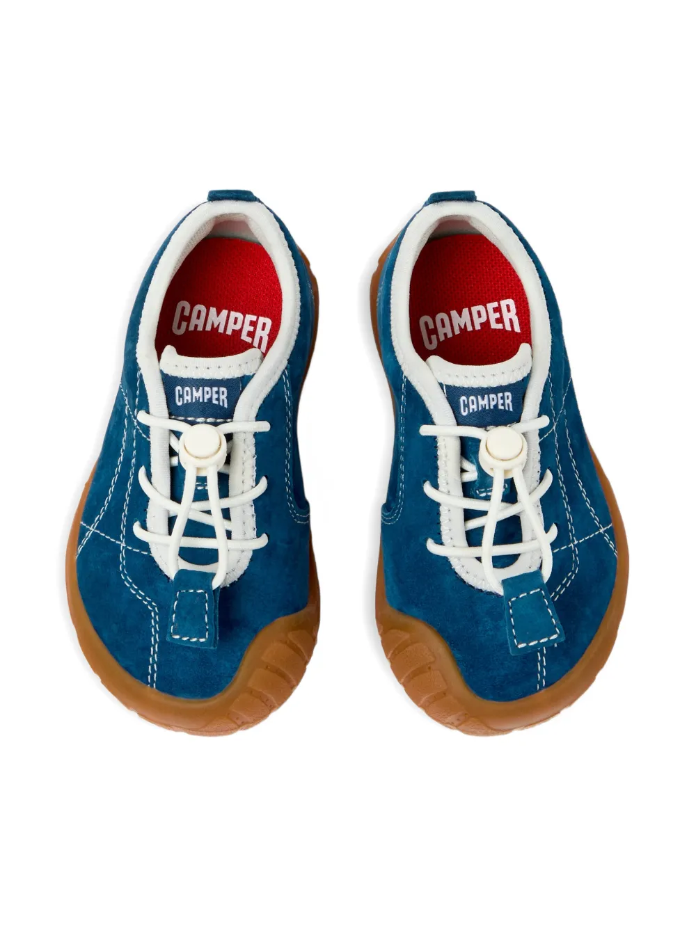 Camper Kids Peu Path sneakers met contrasterend stiksel Blauw