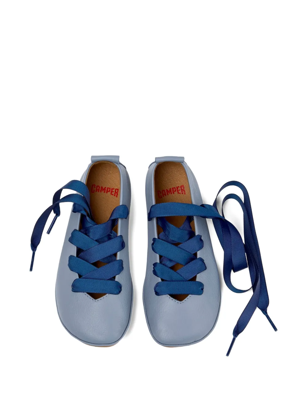 Camper Kids Right ballerina's met veters Blauw
