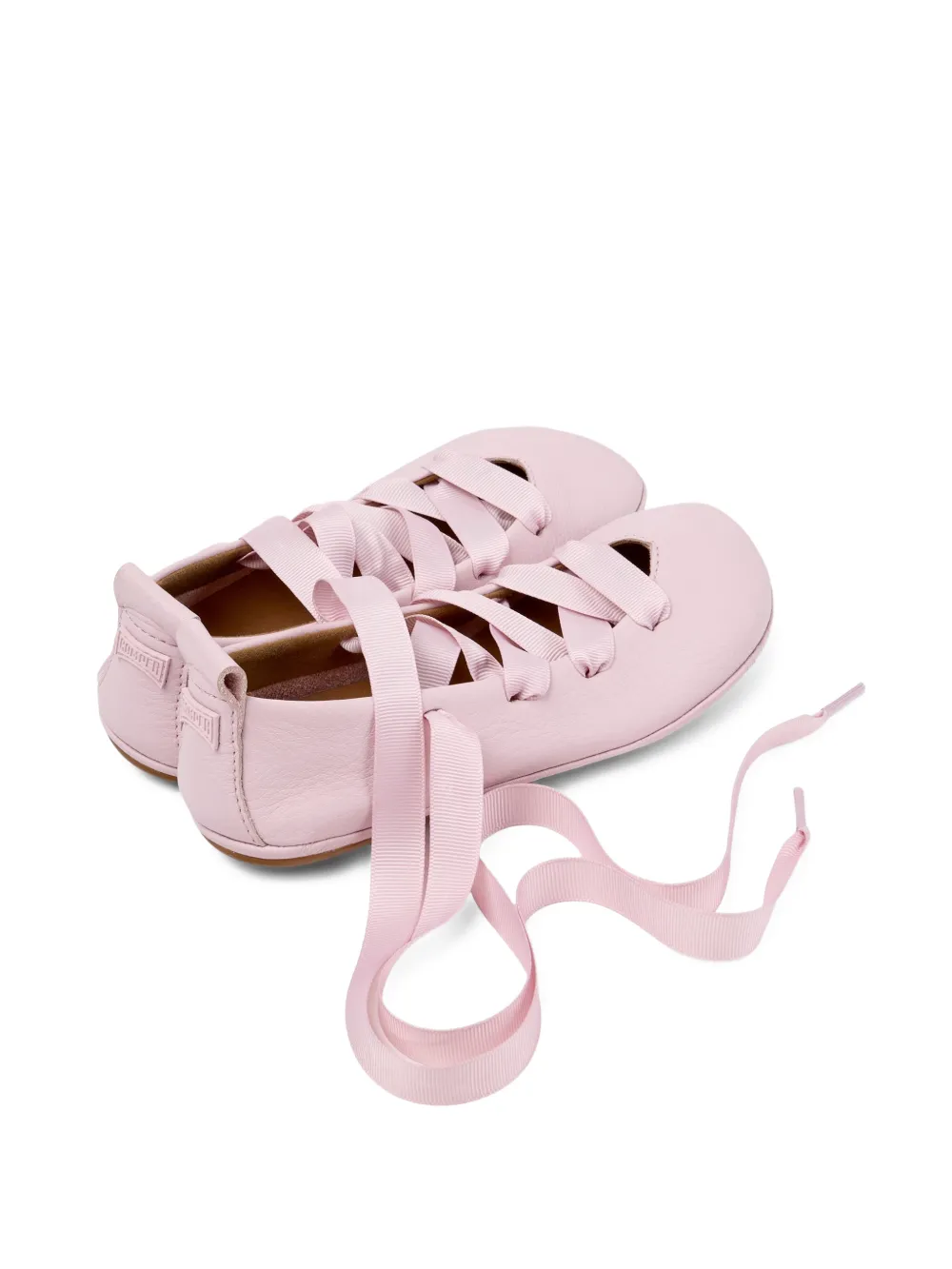 Camper Kids Right leren ballerina's Roze