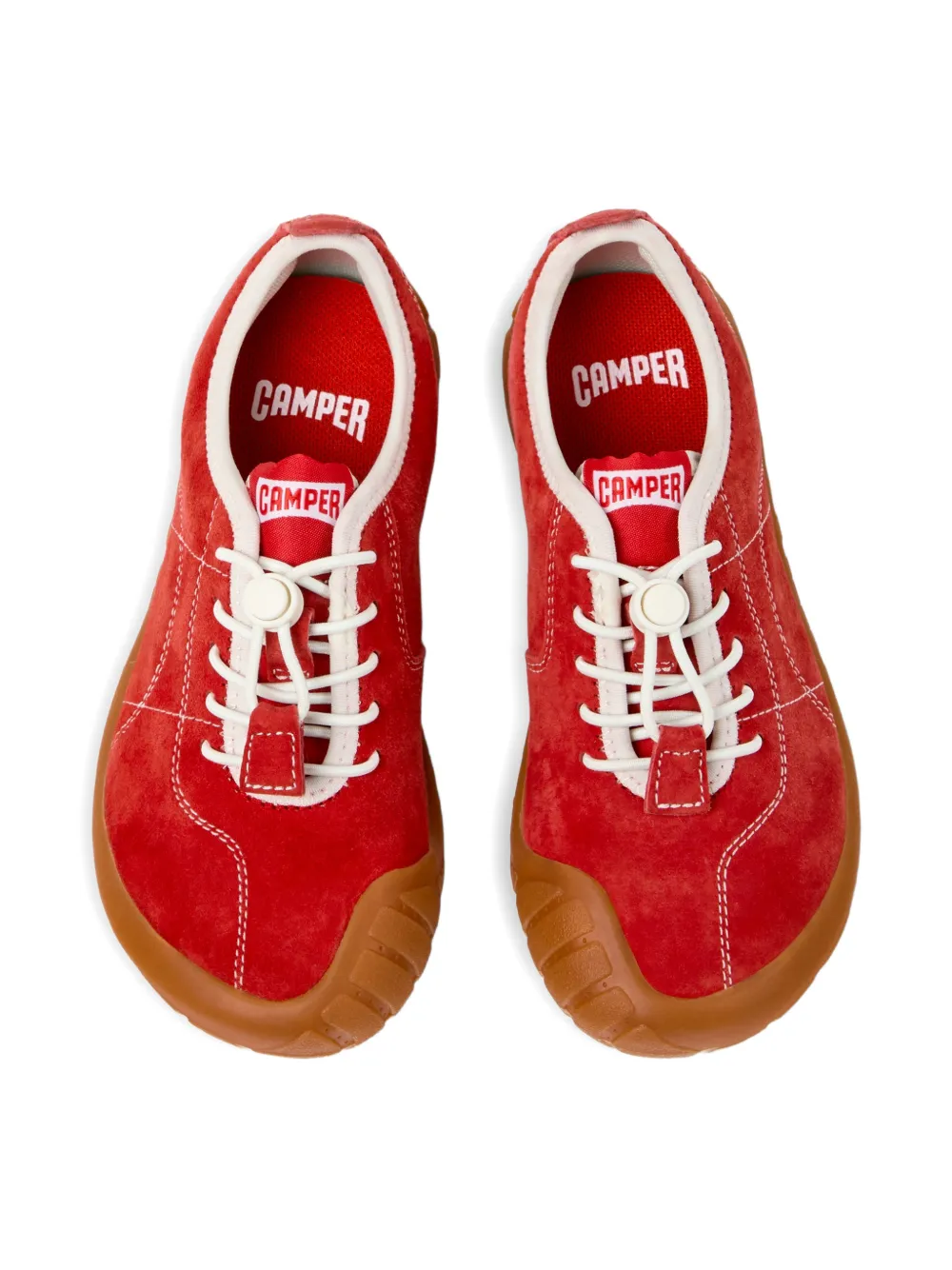Camper Kids Peu Path nubuck sneakers Rood