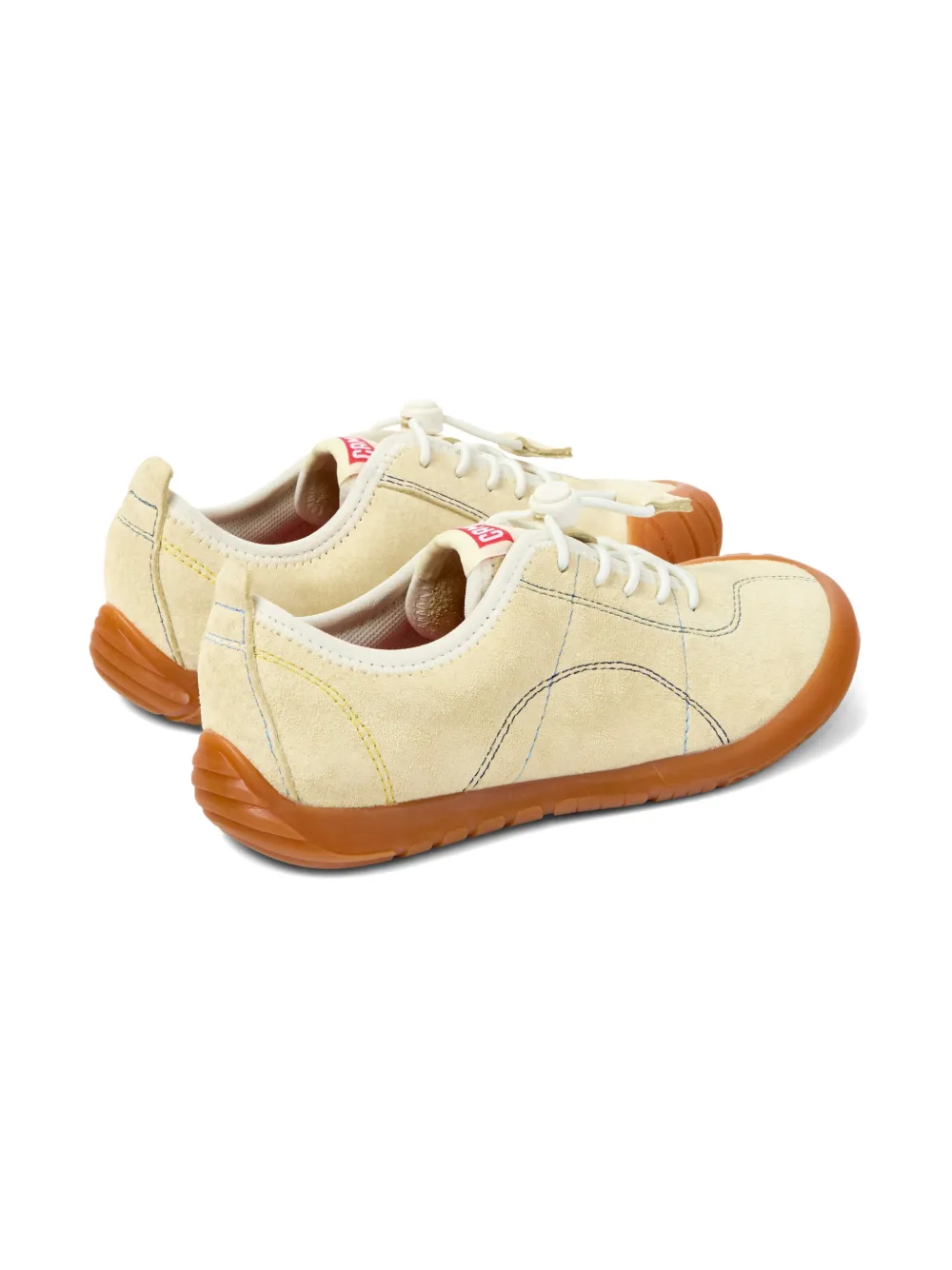 Camper Kids Peu Path nubuck leren sneakers Beige