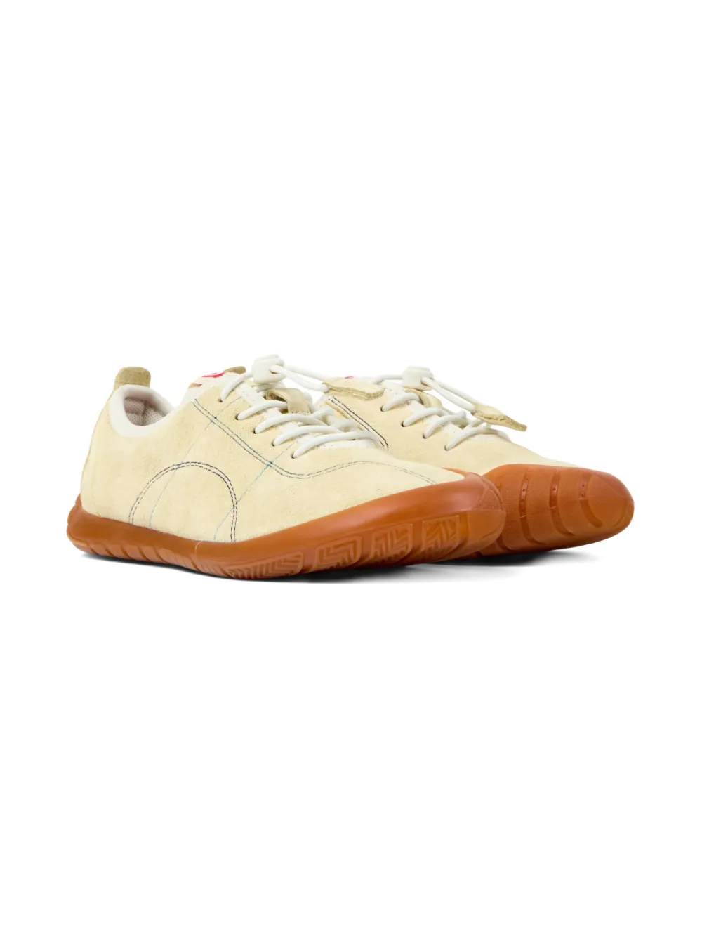 Camper Kids Peu Path nubuck leren sneakers Beige