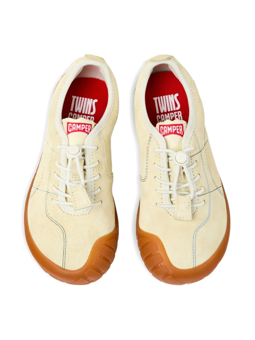 Camper Kids Peu Path nubuck leren sneakers Beige