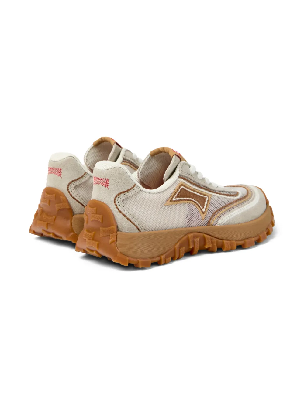 Camper Kids Contrasterende tweeling sneakers Beige
