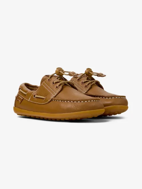 Camper Kids brown peu cami mocassins 