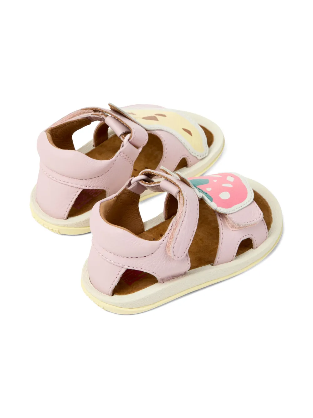 Camper Kids Fruit leren sandalen Roze