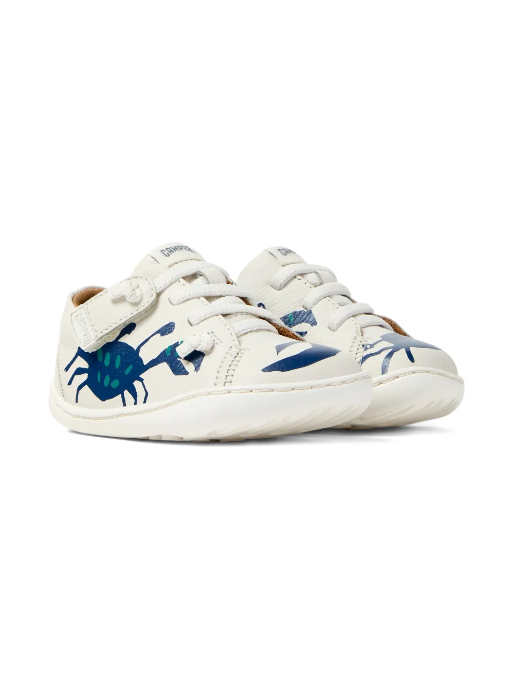 Camper Kids Peu sneakers met krab print Beige
