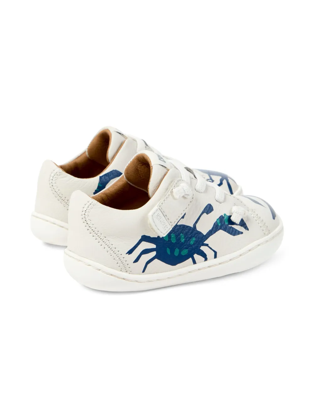 Camper Kids Peu sneakers met krab print Beige
