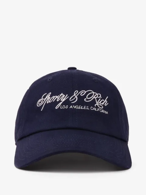 Sporty & Rich International script baseball cap