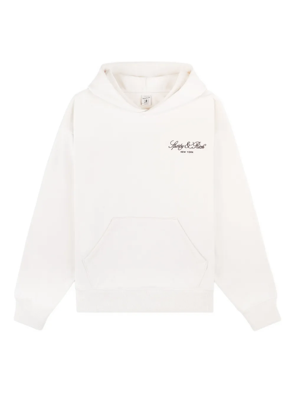 Sporty & Rich Felpa Vendome Script con cappuccio - Toni neutri