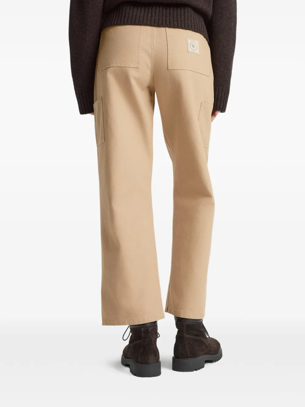 Sporty & Rich SRHWC broek met opgestikte zak Beige