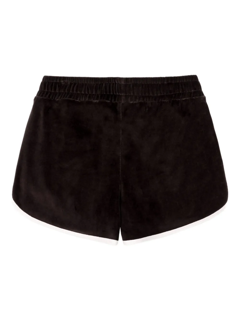 Sporty & Rich NY Crest trainingsshorts met logo Bruin
