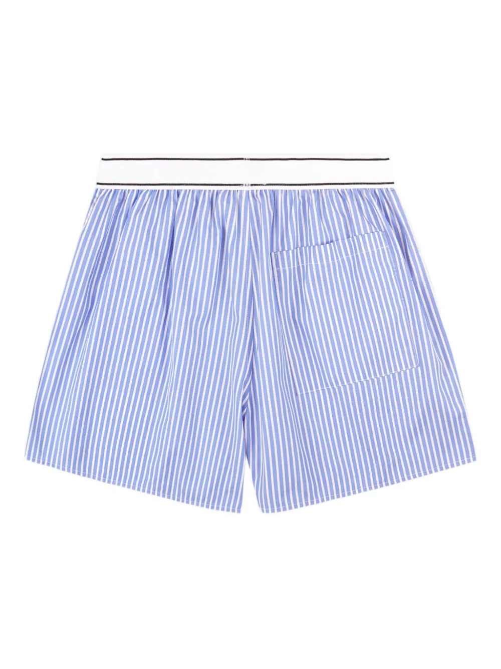 Sporty & Rich Serif gestreepte boxershorts met logo Blauw