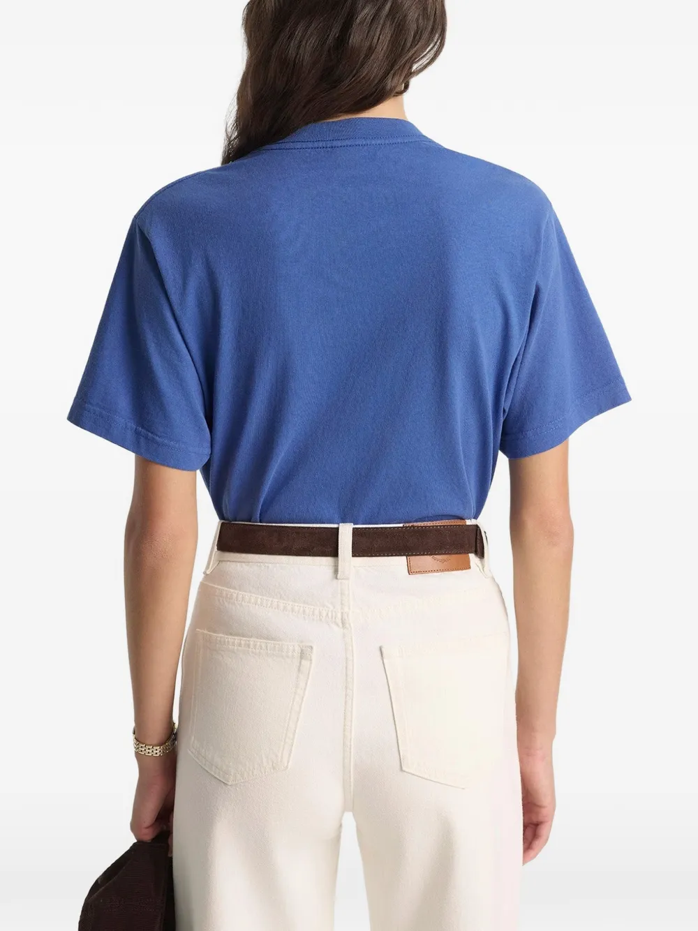 Sporty & Rich BH Riding Club T-shirt met grafische print Blauw