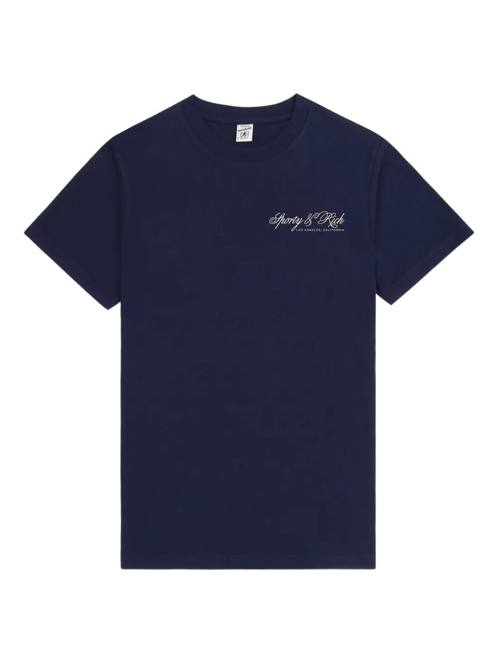 Sporty & Rich T-shirt International con logo - Blu