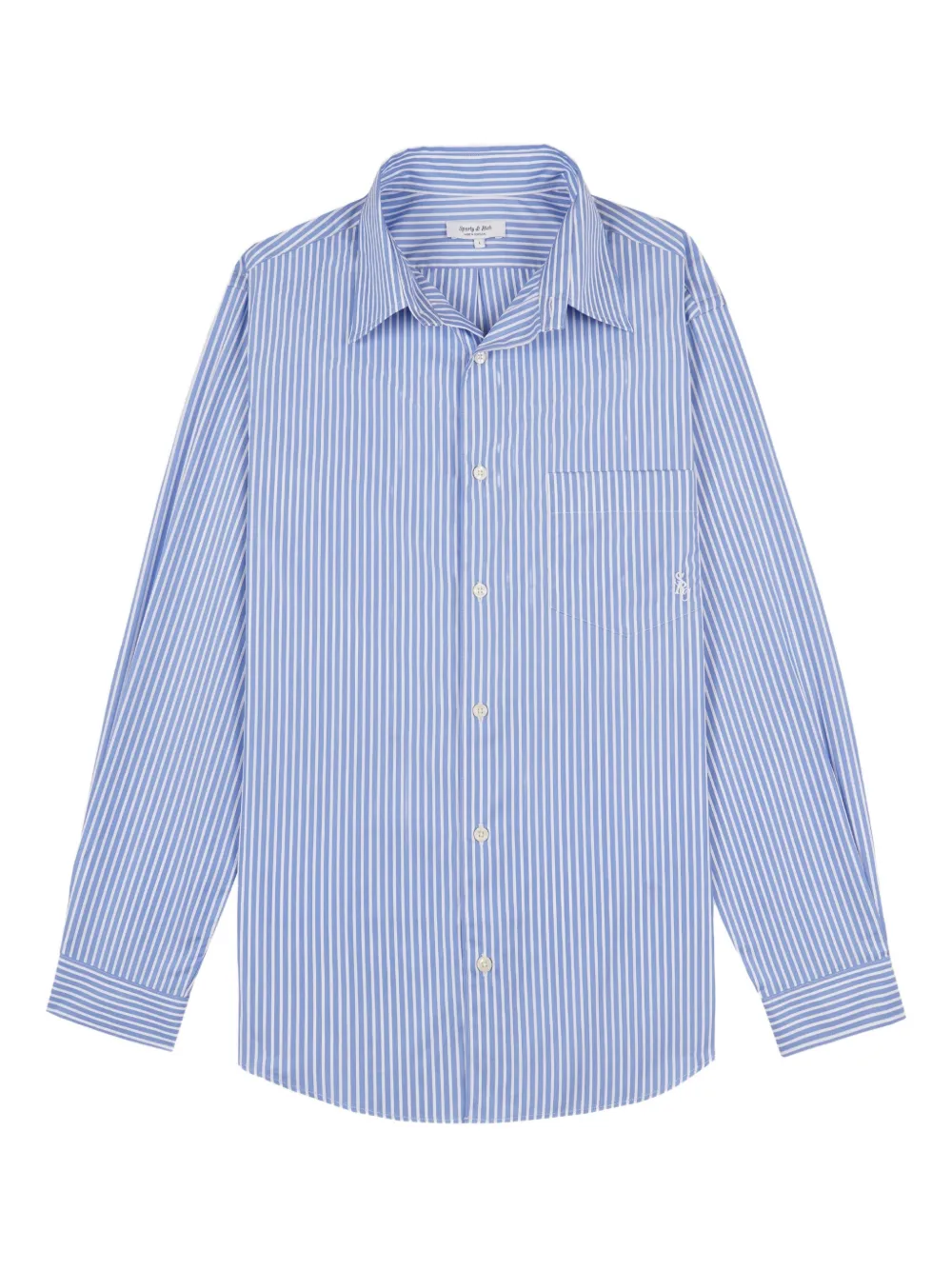 Sporty & Rich SRC striped pocket shirt - Blu