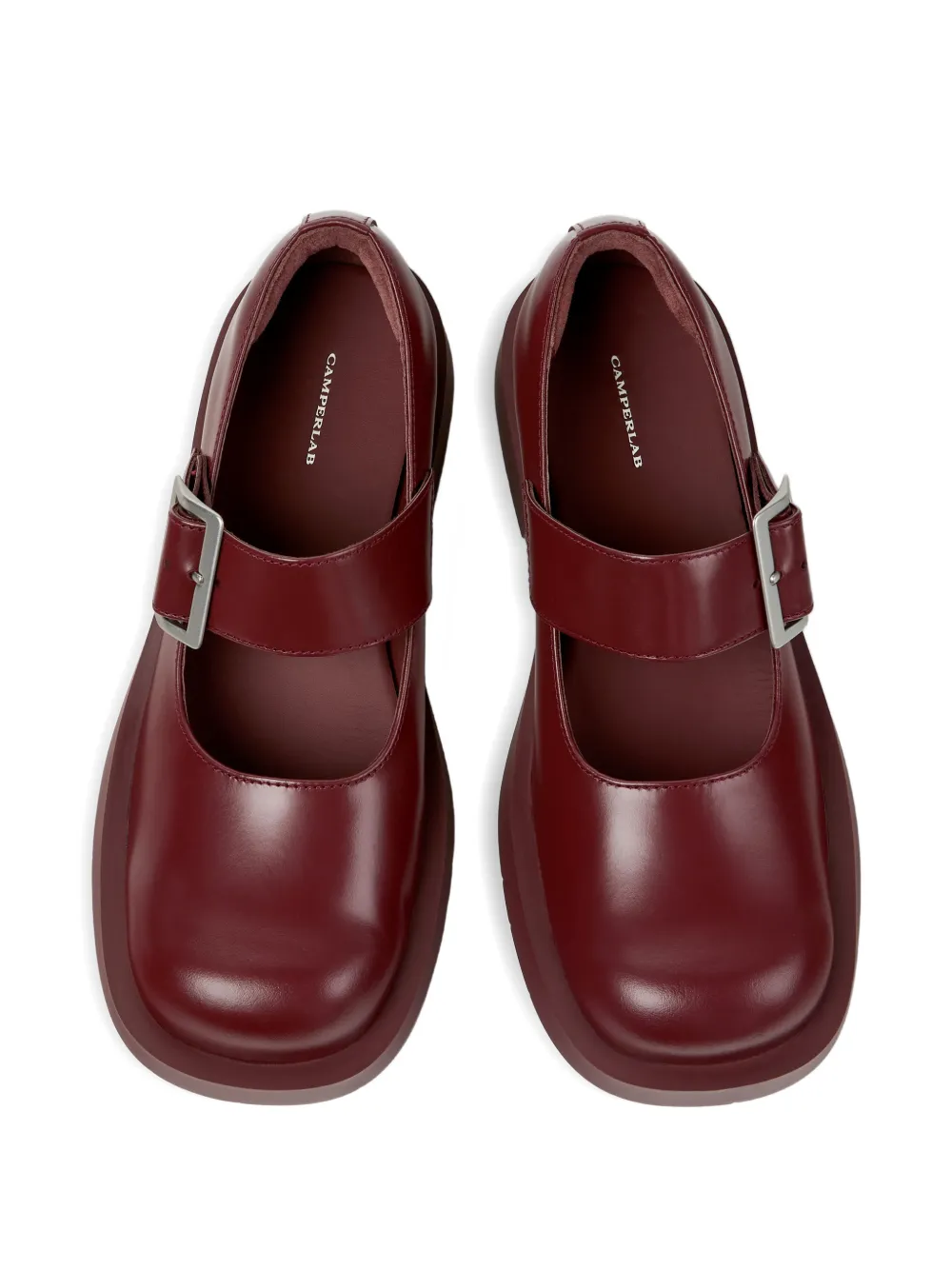 CamperLab Ballerina's met gesp Rood