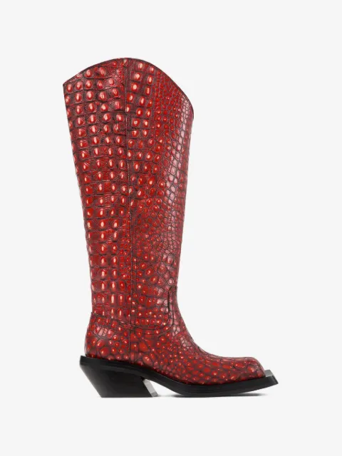 CamperLab quetal embossed square toe boots