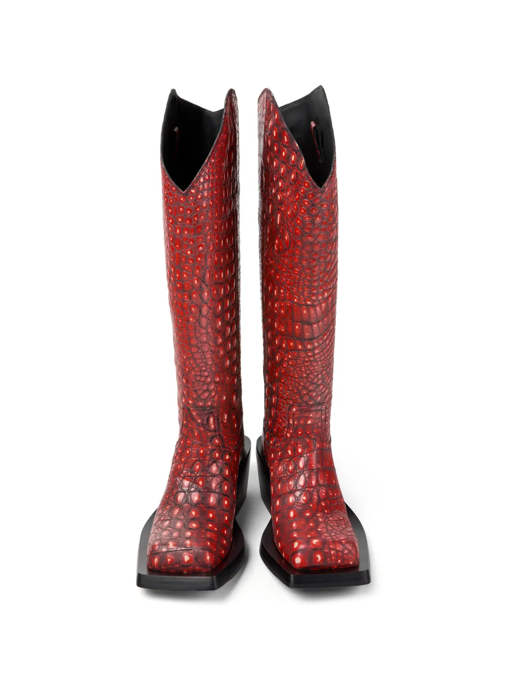 CamperLab Quetal laarzen met vierkante neus Rood