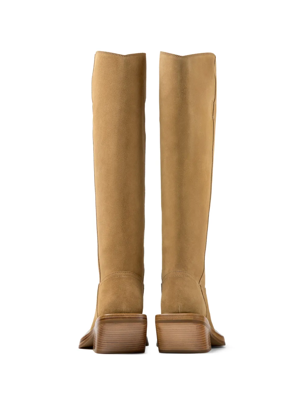 CamperLab Suède laarzen met vierkante neus Beige