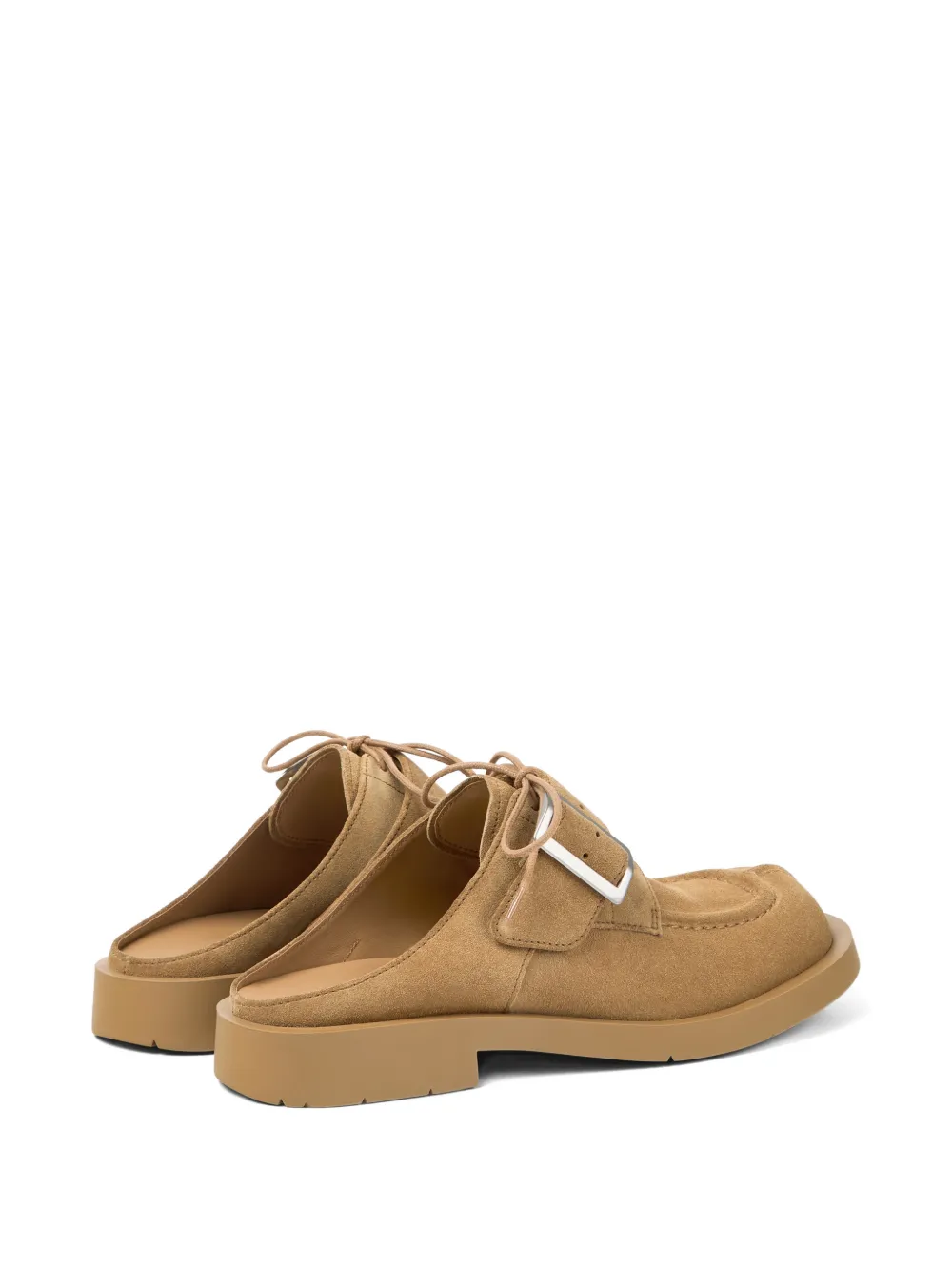 CamperLab 1978 suède muiltjes metgesp Beige