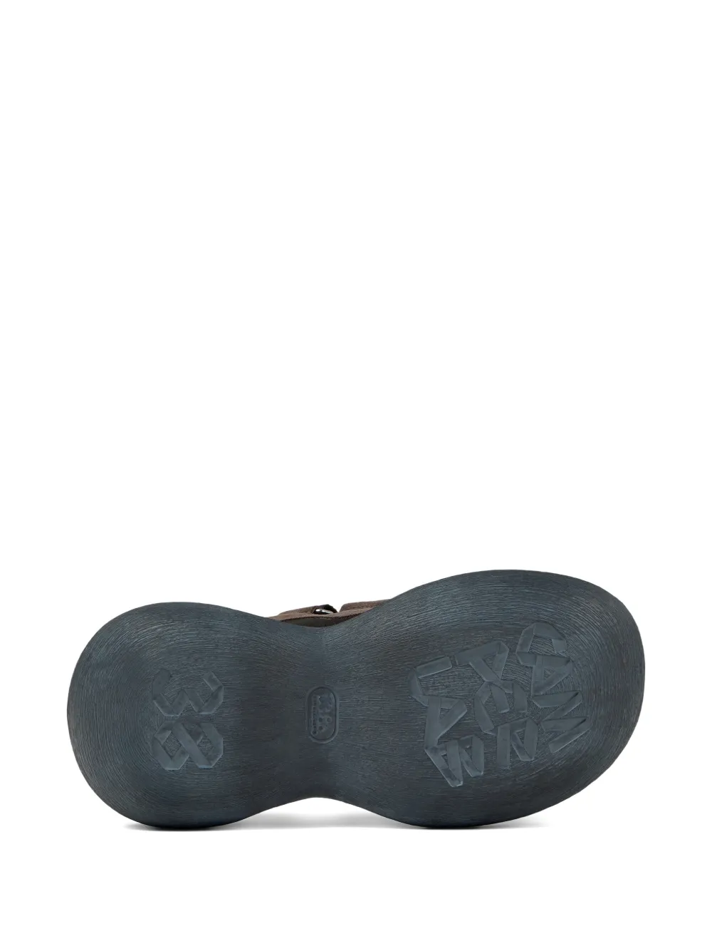 CamperLab Caramba suède sandalen met bandje Bruin