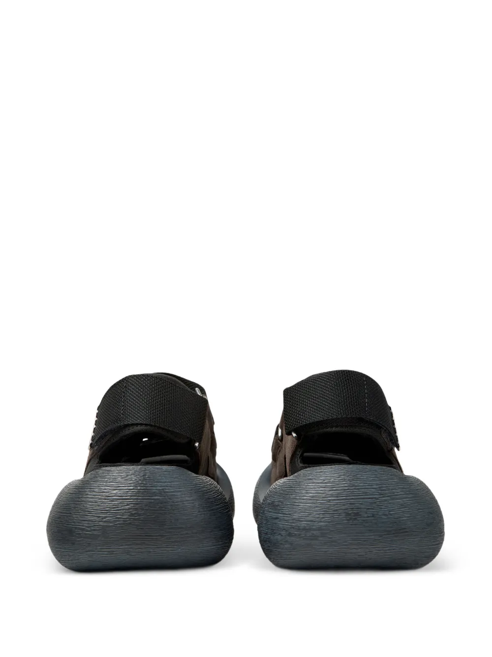 CamperLab Caramba suède sandalen met bandje Bruin