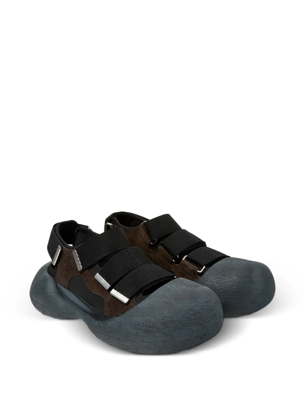 CamperLab Caramba suède sandalen met bandje Bruin