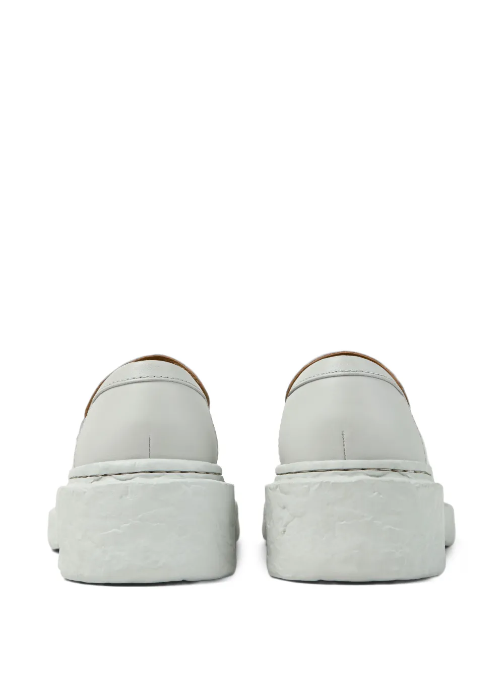 CamperLab Gladde leren loafers Wit