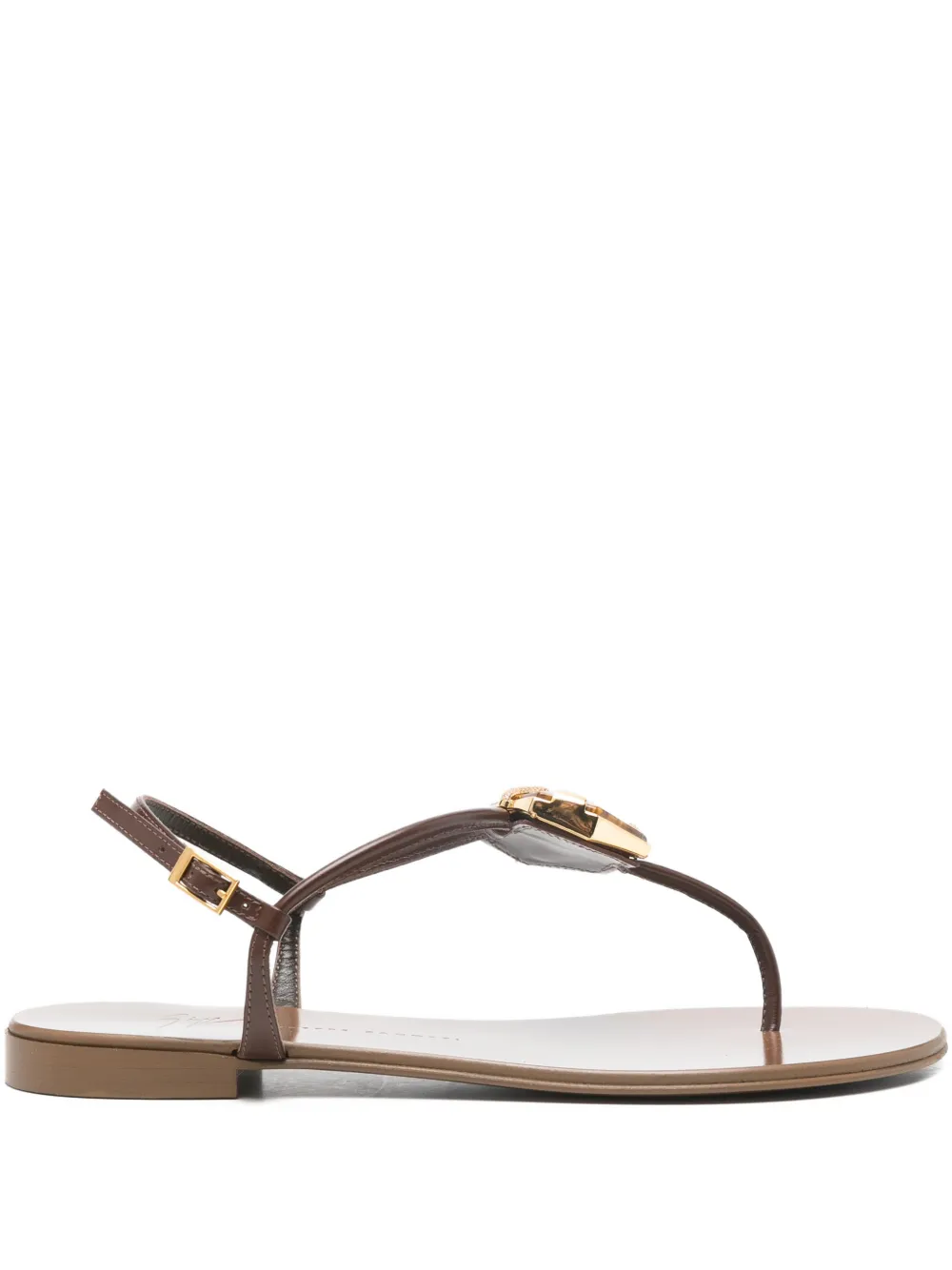 Giuseppe Zanotti leather sandals - Marrone