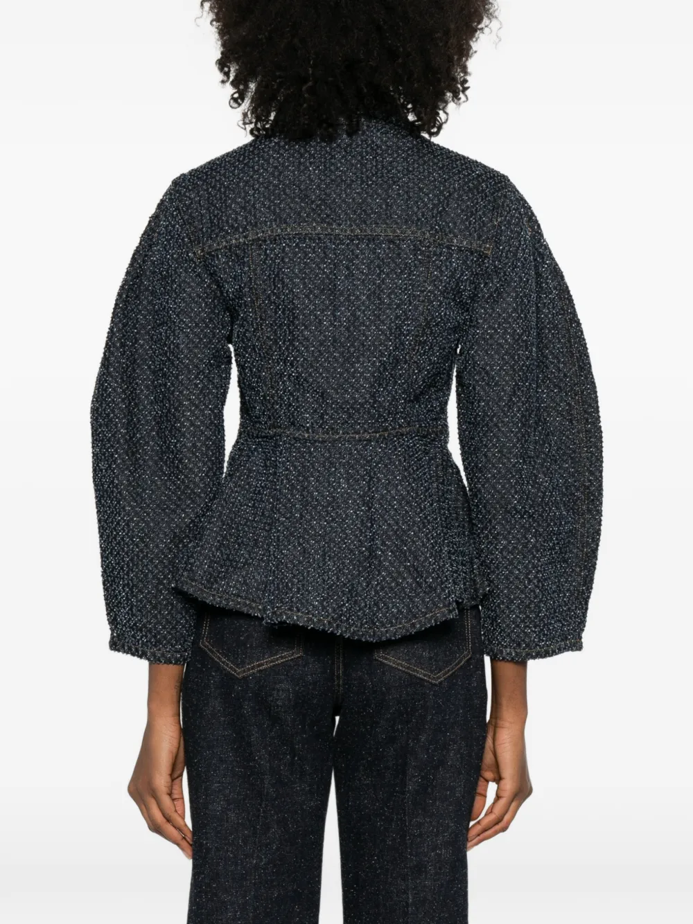 GANNI Peplum jack Blauw