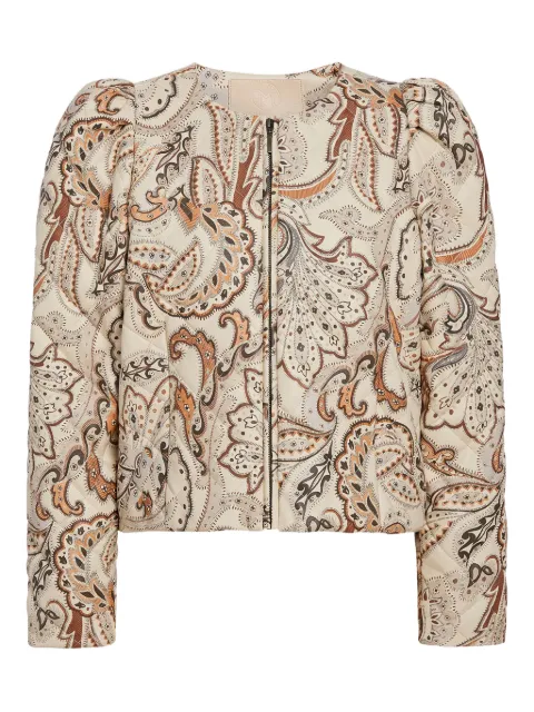 Marie Oliver Faison paisley-print padded jacket