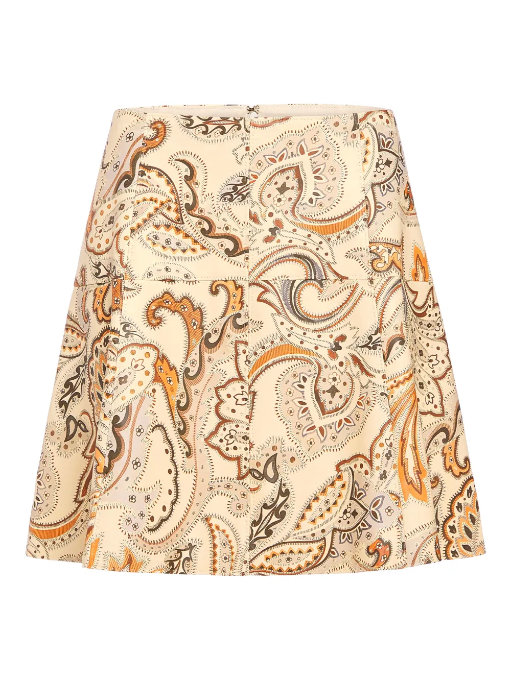 Marie Oliver Crawford paisley-print mini skirt - Toni neutri
