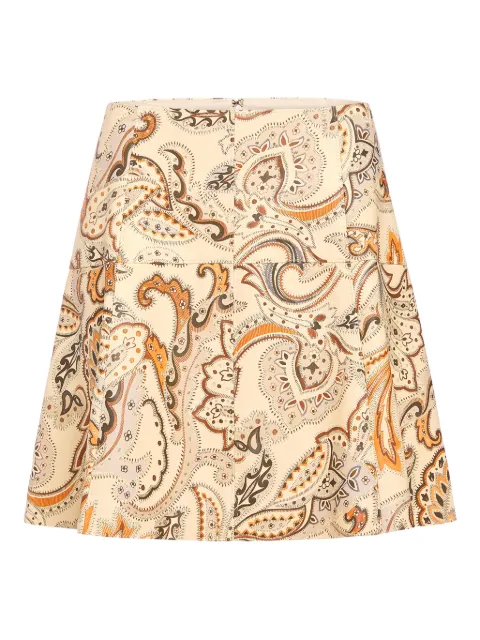 Marie Oliver Crawford paisley-print mini skirt