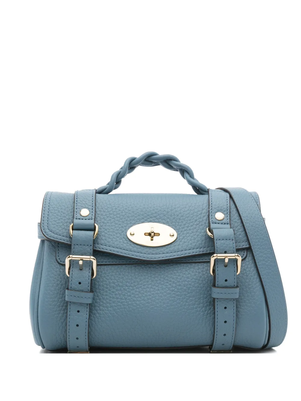 Mulberry mini Alexa braided crossbody bag - Blu