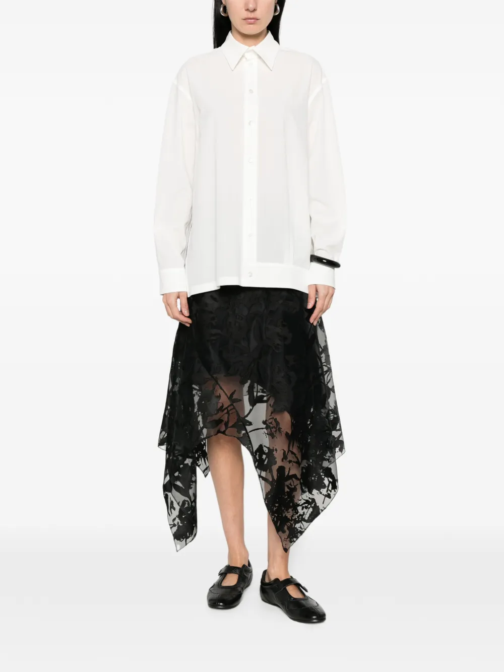 Issey Miyake Odd blouse Wit