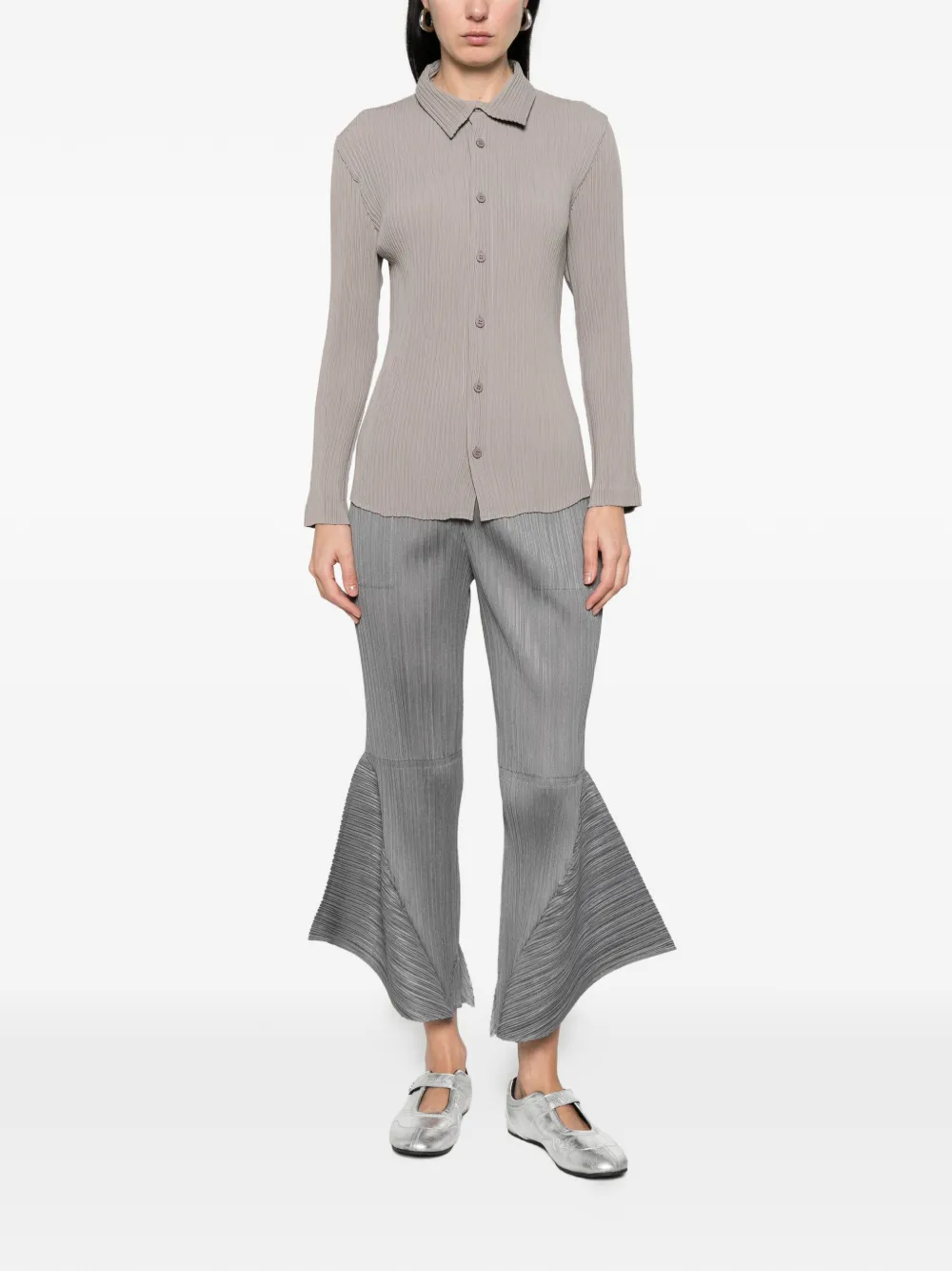 Hatching Pleats Shirt | 이세이 미야케 | FETCHING