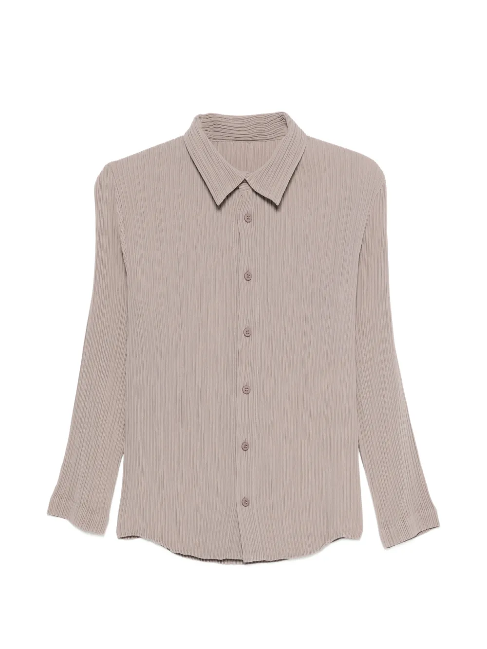 Issey Miyake Hatching Pleats shirt - Grigio