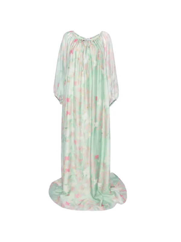 ally maxi dress Georgia Long Sleeve Maxi Dress In Green XL / Green