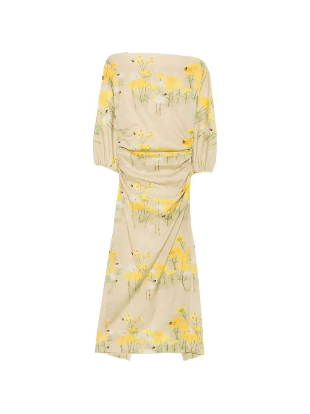 Bernadette Ezra floral-print midi dress - Giallo